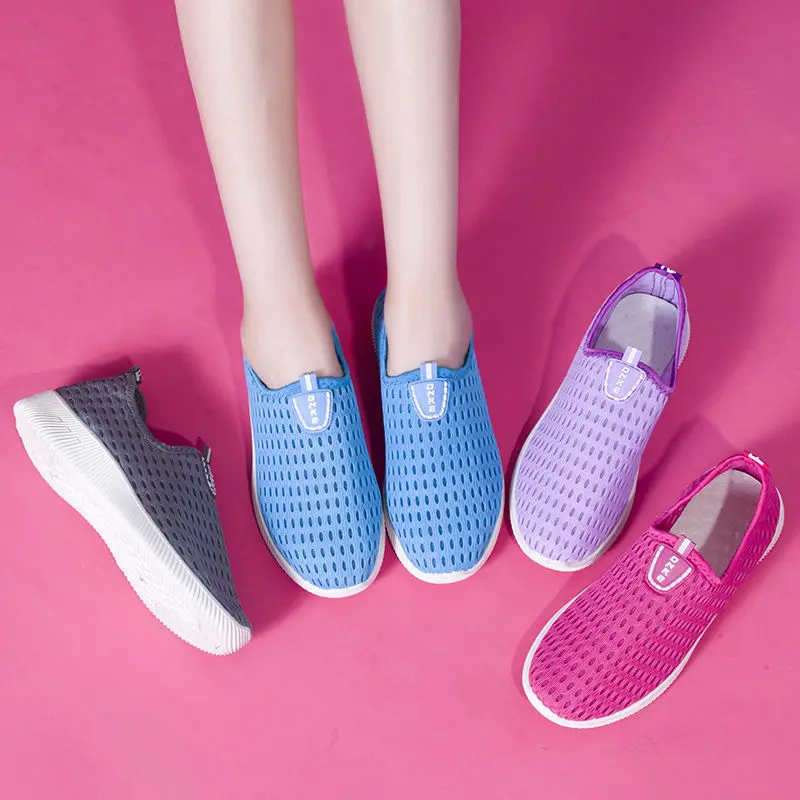 Cresfimix women's casual vulcanize shoes lady spring and summer slip on female breathable light weight mesh zapatos | Обувь