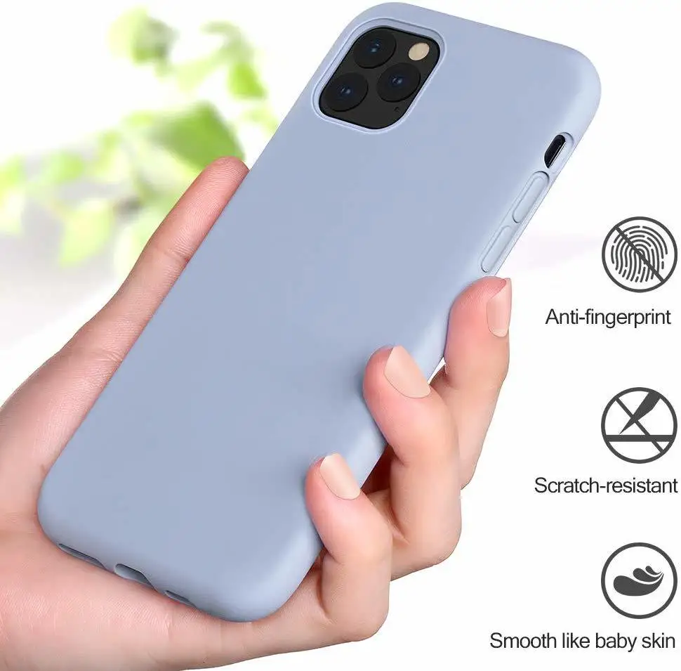 1000 Pieces Liquid Silicone Cases For Apple iPhone 11 Pro XS Max XR X 8 Plus 7 6 6S Soft thin Phone Case Candy Color Back Cover |
