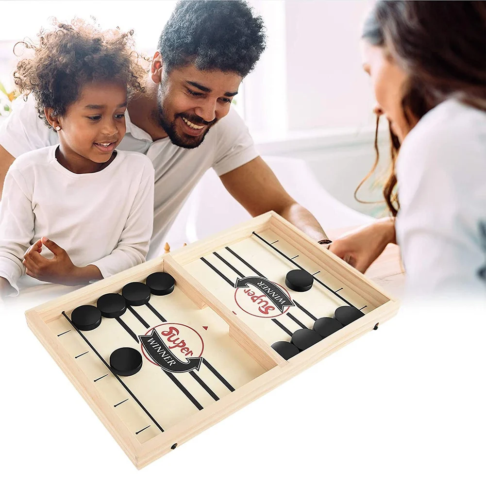 

Fast Sling Puck Game,Foosball Winner Board Game,Table Desktop Battle Game for Parent-Child