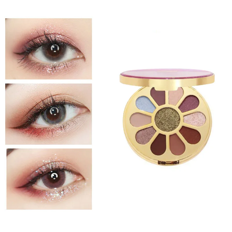 Горячая Распродажа 11 цветов блестящие тени для век палитра макияжа матовые