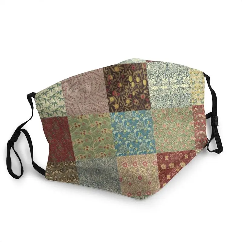 

William Morris Washable Adult Mouth Face Mask Pattern Collection Anti Dust Protection Cover Respirator Muffle