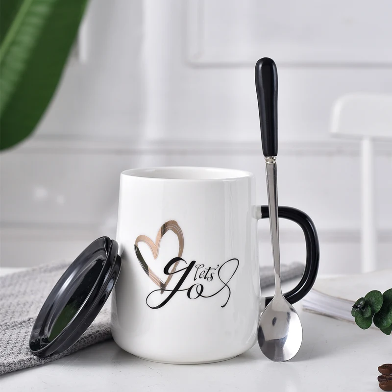 Новинка креативная керамическая кофейная кружка OUSSIRRO для чая с сердечками