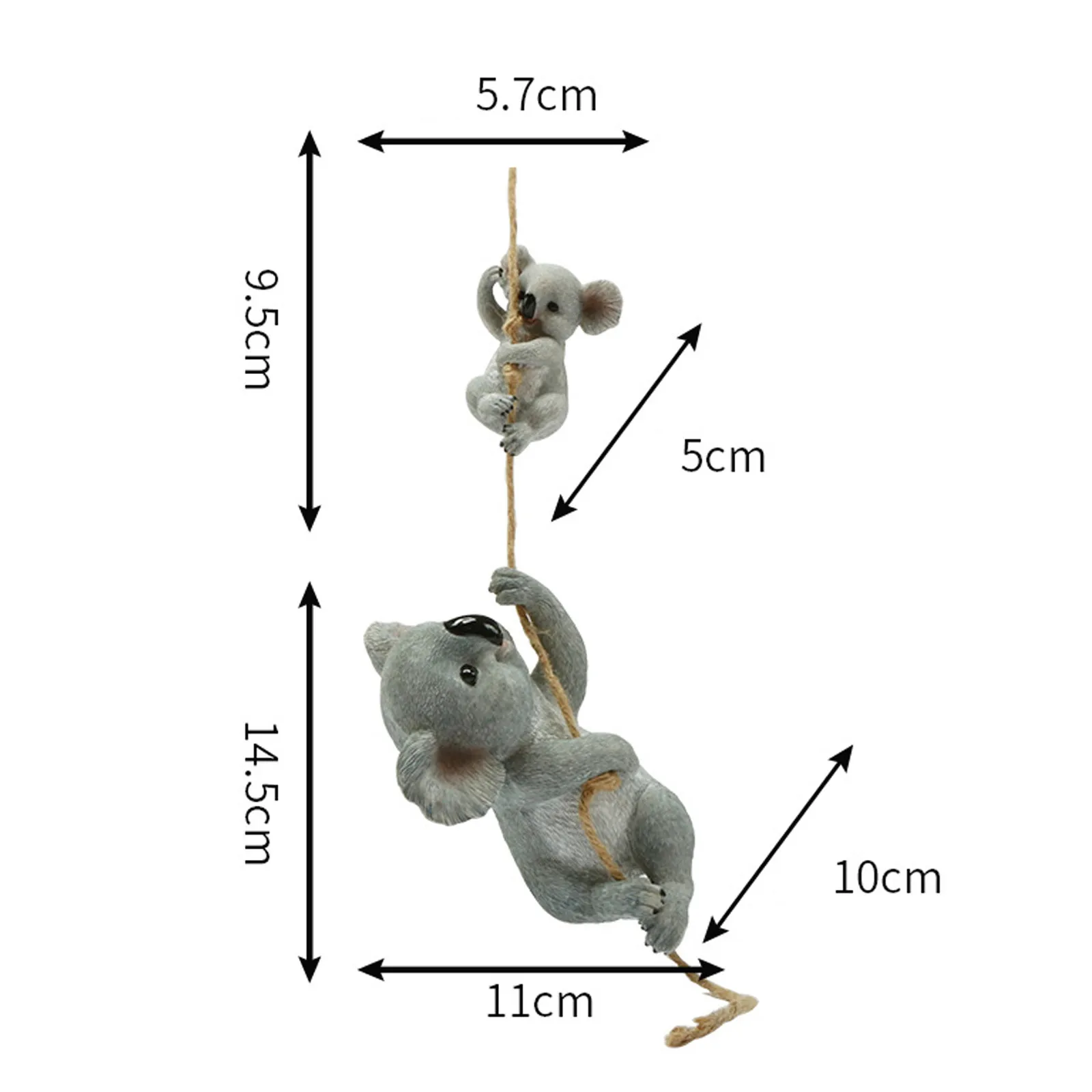 

Funny Animal Parent Child Climbing Rope Statue Figurine Indoor Outdoor Ornament For Garden Ornament Decoration Accessories