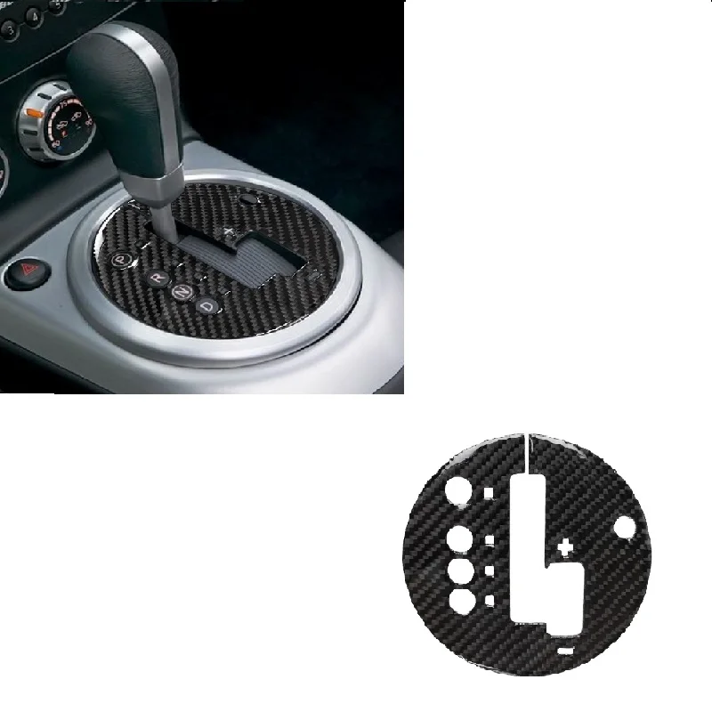 

Carbon Fiber Modified Car Accessories Fit For Nissan 350Z Z33 2003-2009 Automatic Shifter Insert Surround Gear Shift Panel LHD