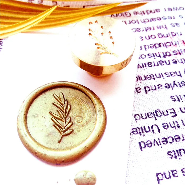 Штамп для воска monstera печать конверта сделай сам штамп Винтажный дизайн