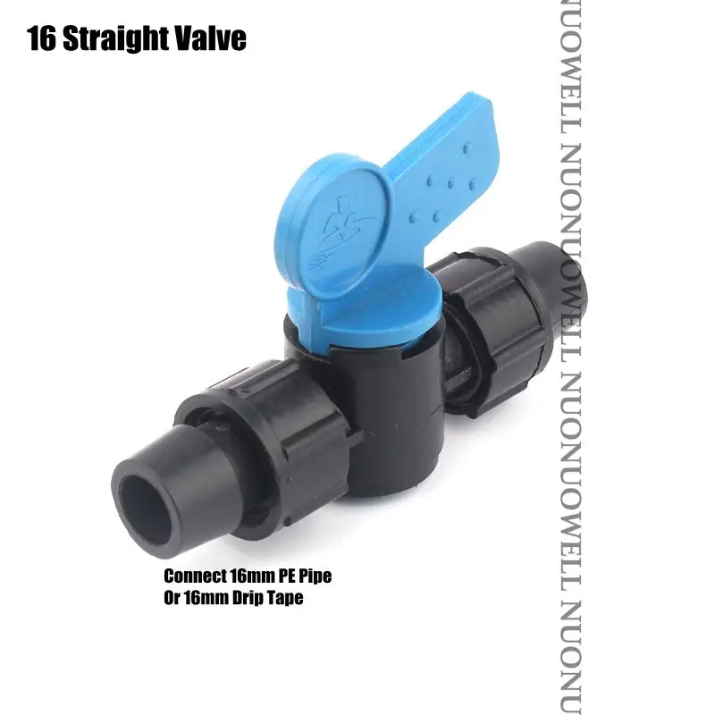 2 шт. 16 мм PE труба капельного орошения шланг разъемы Micro для полива и гайка замок