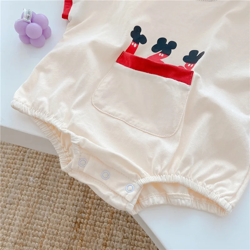 

Summer cute newborn rompers 0-24m baby short sleeve loose bodysuits fashion infant one piece clothing