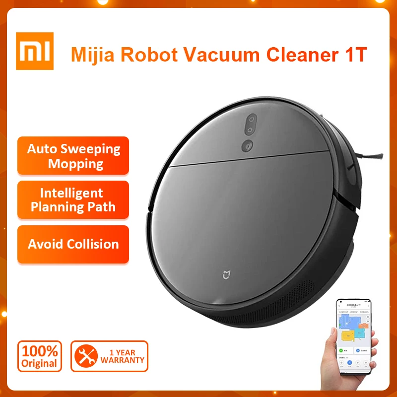 

Xiaomi Mijia Sweeping Washing Mopping Dragging Robot 1T 3000Pa Strong Suction Smart Fully Automatic Vacuum Mop Wireless Cleaner