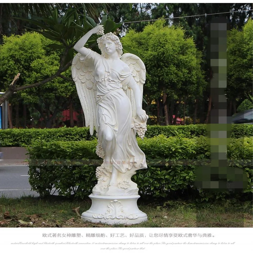

European Style Fashion Wedding Props White Angel Roman Column Road Leads Resin Crafts Home Garden Party Event Decorations