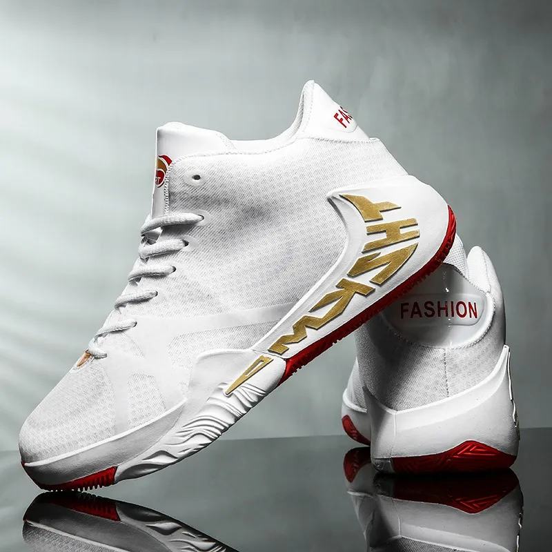 

Men Basketball Shoes Ankle Boots Breathable Man Trainers Men's Sneakers Outdoor High Top Basketbol Ayakkabi Basket Homme