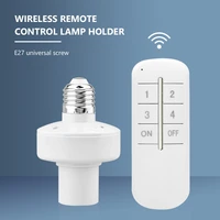 high quality 1234 e27 wireless remote control light lamp holder 20m base onoff switch socket range smart device for led bulb
