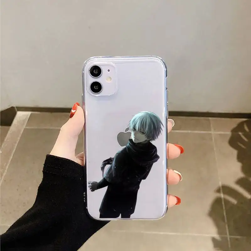 

Tokyo Ghoul Trendy Anime Kaneki Ken Phone Case Transparent for iPhone 11 12 mini pro XS MAX 8 7 6 6S Plus X 5S SE 2020 XR