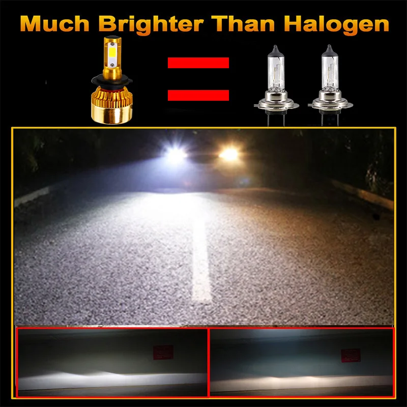 2020 Новый H11 светодиодный лампы для передних фар H7 Автомобильные фары H4 H1 H3 HB3 9005 HB4