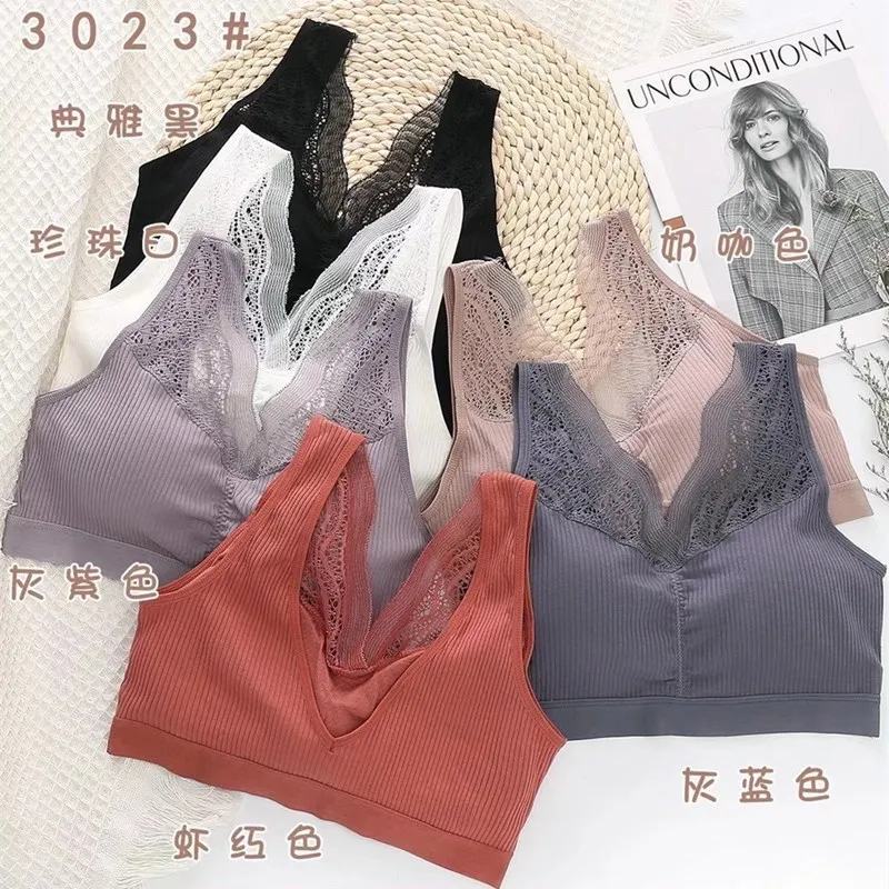 

Новинка, простое и дышащее бесшовное нижнее белье, Женский плотный спортивный жилет для девушек и студентов