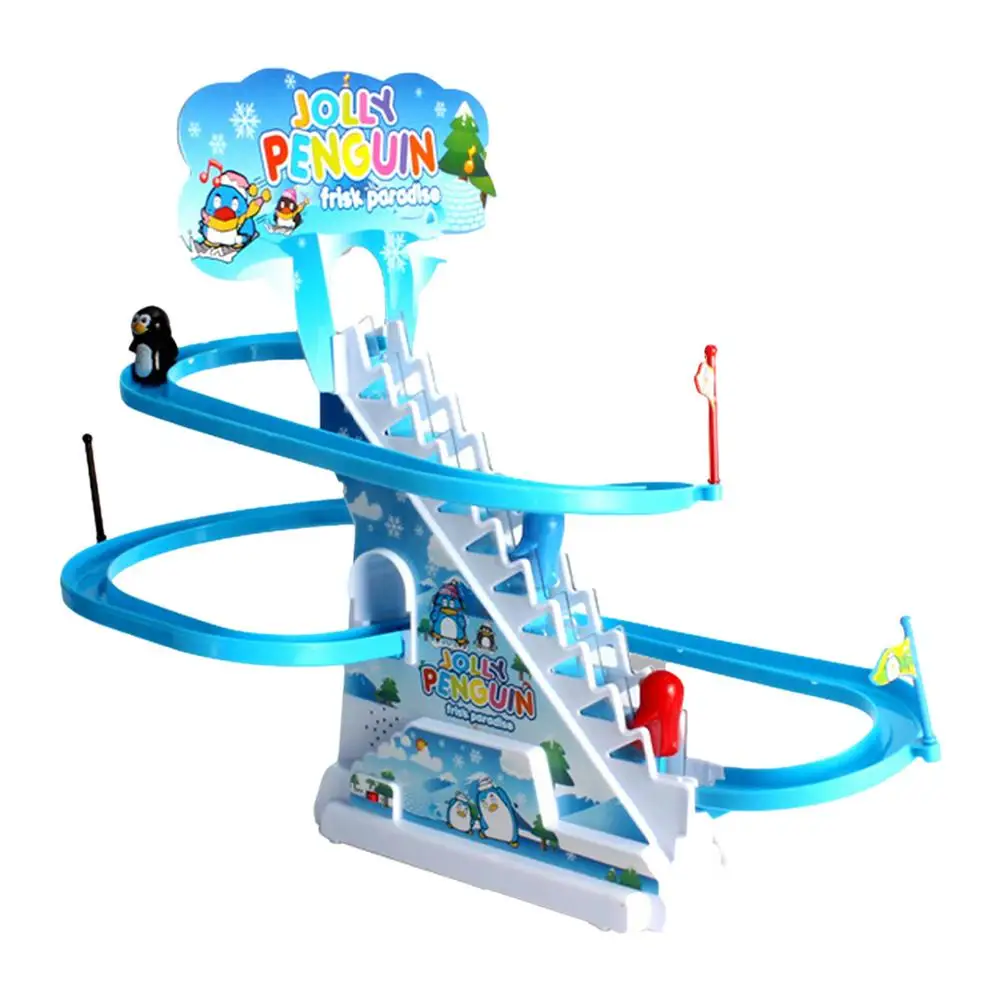 

Пингвин Железнодорожный автомобиль, игрушки, портативный Электрический Пингвин без запаха, игрушки для скалолазания, лестницы, американск...