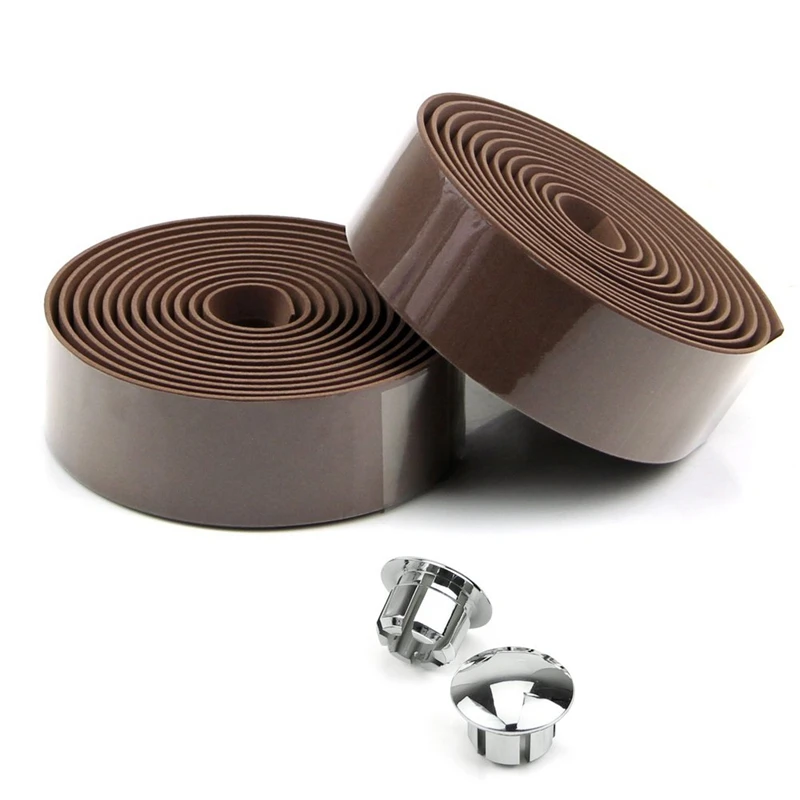 Велосипедная пробка руля оберточная лента + 2 бар вилки кофейный и велосипедный