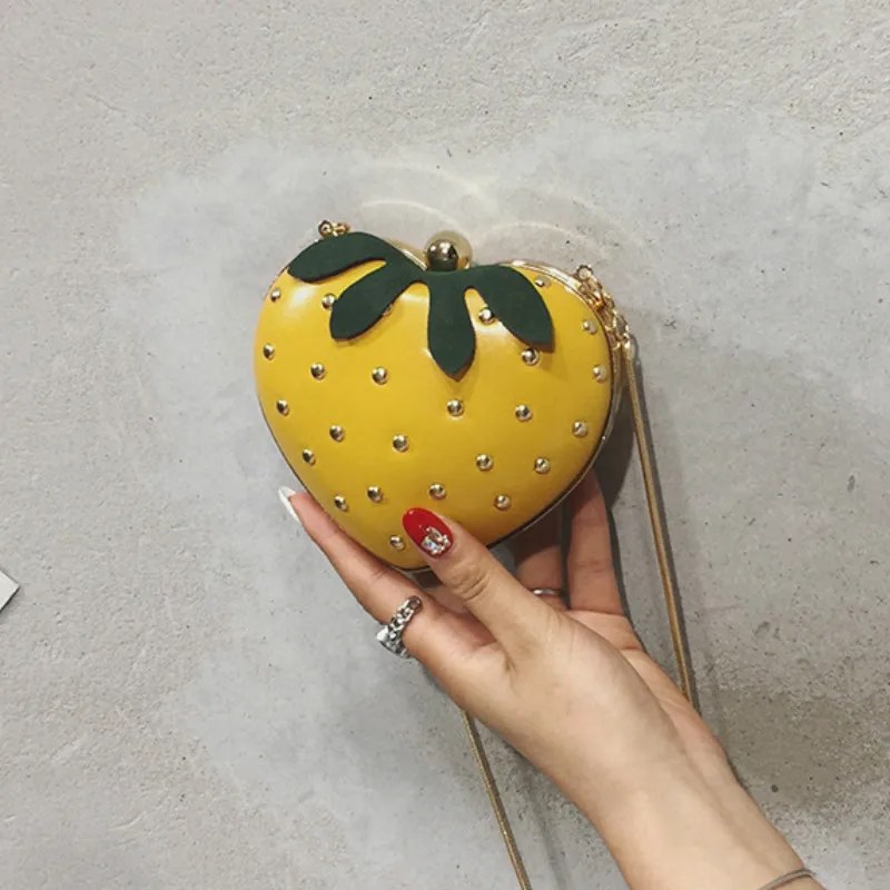 

Women's Crossbody Shoulder Handbag Fruit Style Clutch Girl's Cute Strawberry Shaped Bag Satchel Purse