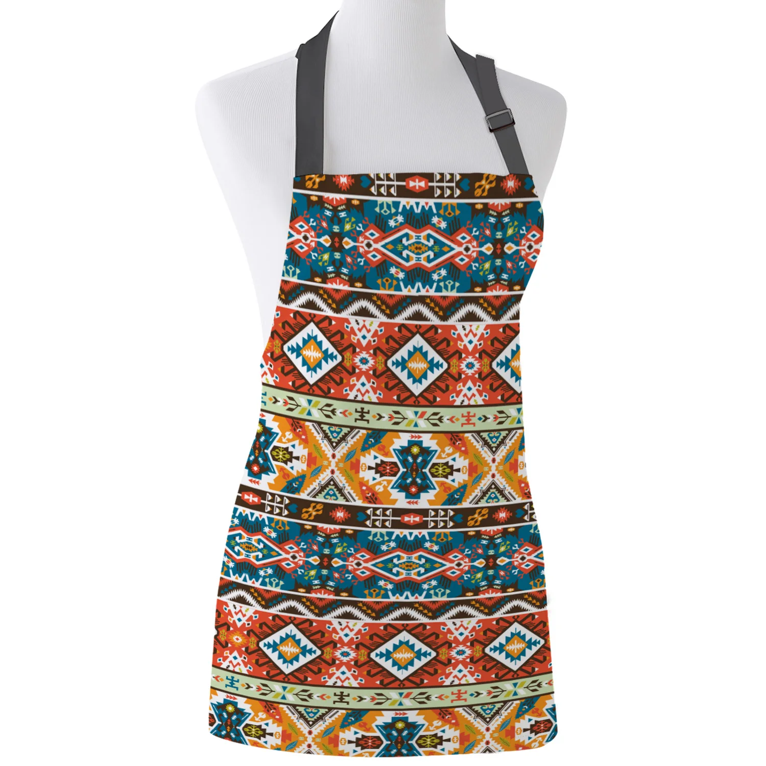 

Кухонный Фартук Nawattle Abstract Tribe Регулируемый нагрудник для барбекю фартуки из парусины для женщин готовка для выпечки Ресторан Детский фарту...