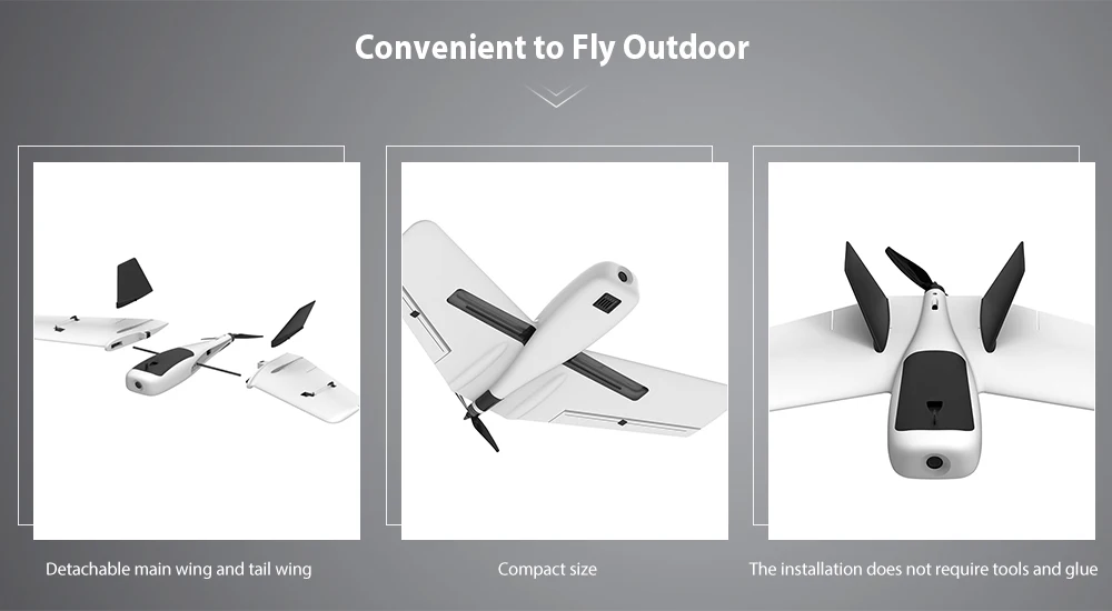 ZOHD Dart Sweepforward 635 мм Летающий видеосамолет крыло EPP FPV воздушная съемка полета 12A ESC 1806 2000KV мотор дроны игрушка в подарок