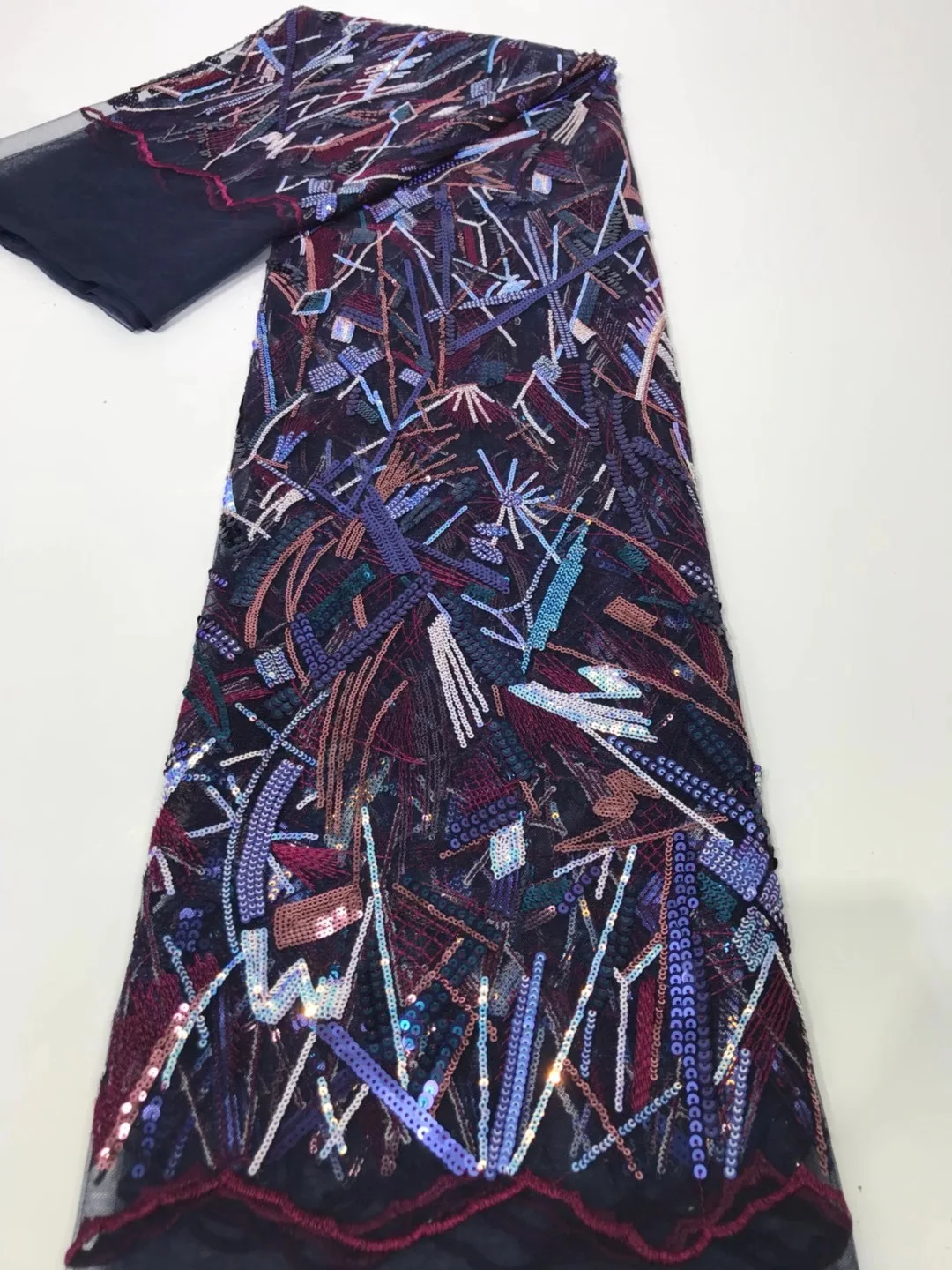 

Горячая Распродажа вышитая африканская кружевная ткань 2021, высококачественное кружево, Франция, Нигерия, кружевная ткань с блестками FJ4456