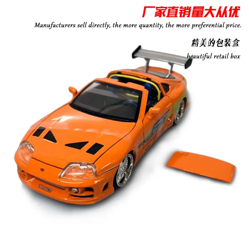 JADA 1/24 масштабная серия фильмов Модель автомобиля игрушки Nissan Skyline GTR R34 литая металлическая модель автомобиля игрушка для коллекции, подарок, для детей