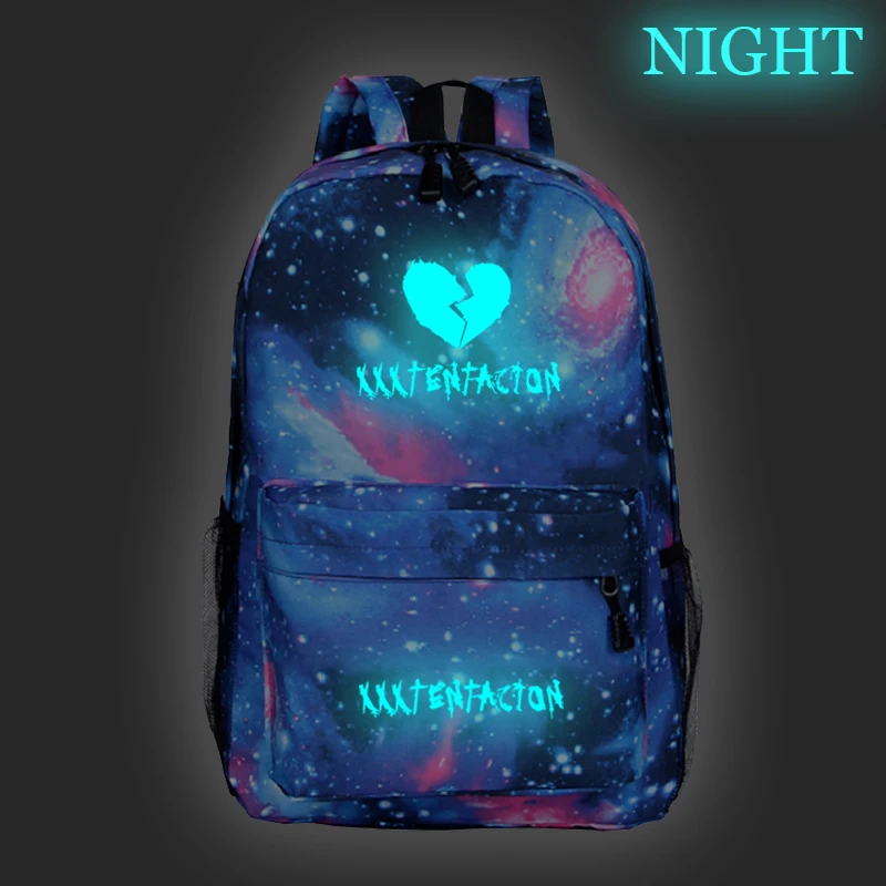 XXXTentacion рюкзаки женские/мужские школьные сумки светящиеся дорожные подростковый