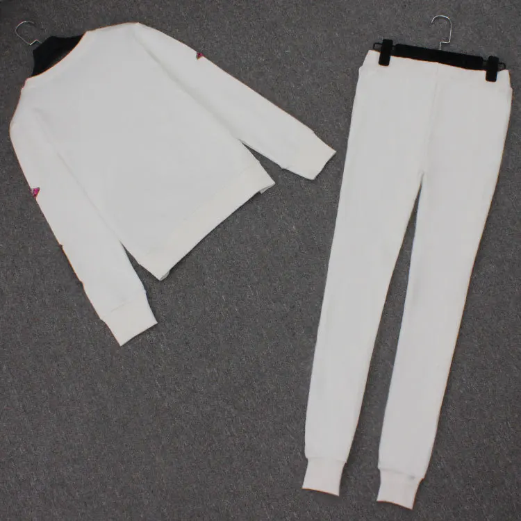 Женский костюм-двойка Модный комплект из двух предметов с разноцветными