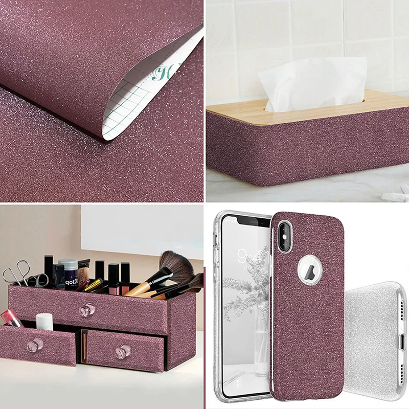 Блестящие самоклеящиеся обои в простом стиле для творчества ремесла дома