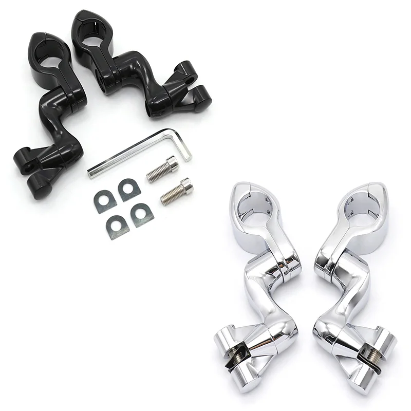 

Motorcycle Highway Pegs Adjustable Foot Peg For Harley Touring Dyna Softail Sportster Compatible with 32mm Crash bar bumper