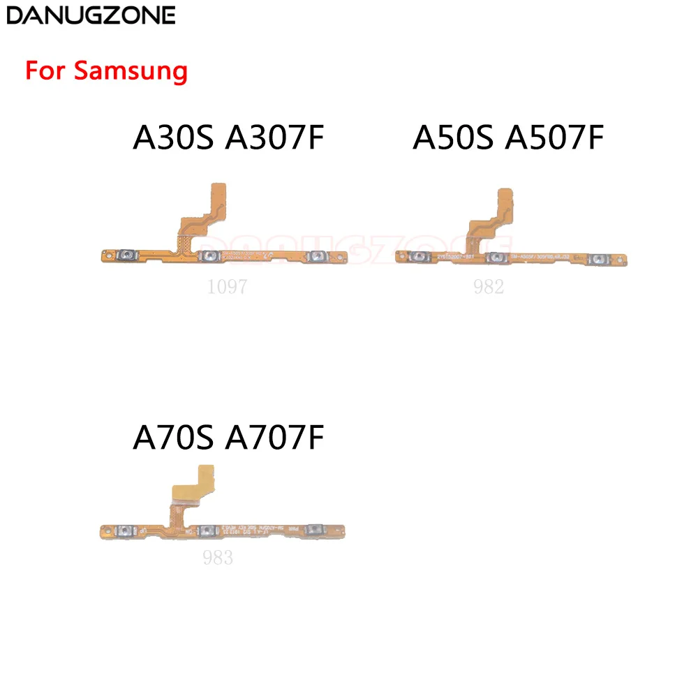 

10PCS/Lot For Samsung A10S A107F A20S A207F A30S A50S A70S Power Button Switch Volume Button Mute On / Off Flex Cable