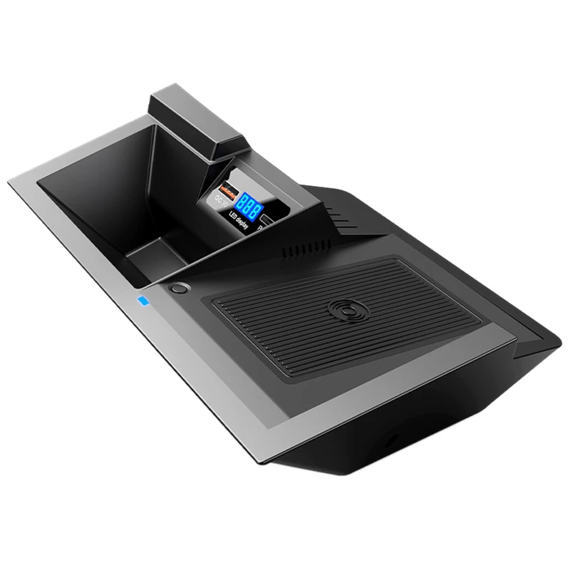 Автомобильное беспроводное зарядное устройство QC3.0 Quickcharge USB Type-C Plug &amp Play