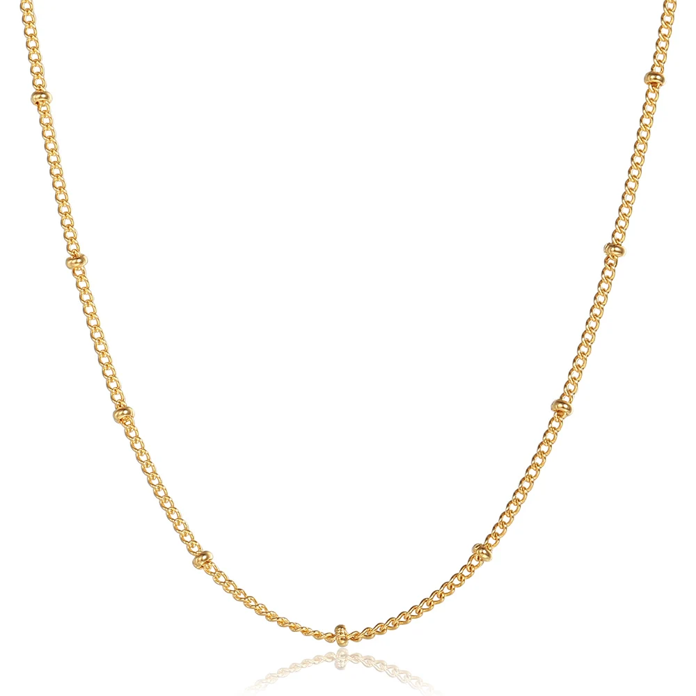 Простое Ожерелье чокер из нержавеющей стали золотого цвета 1 5 мм для женщин и