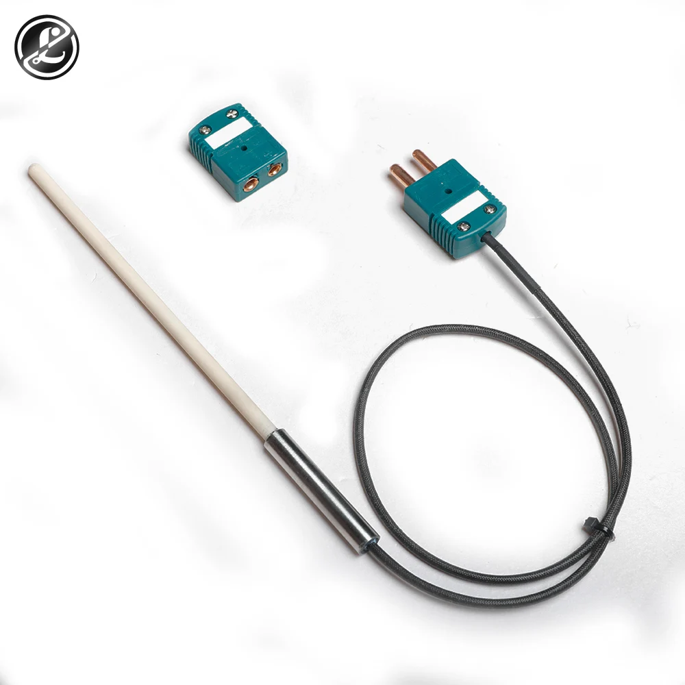 

s r b type precious metal high temperature thermocouple 0-1600c Platinum rhodium small temperature sensor probe plug