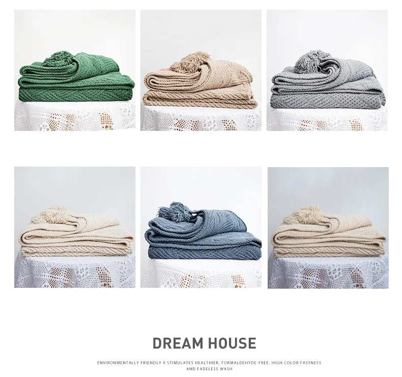 Шенилле нить одеяло с кисточкой пледы для кровати диван домашний текстиль модная