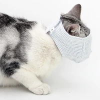 adjustable pet cat care mask with velcro breathable drop medicine prevention kitten cat mask cat mouth cover kitten cover eyes