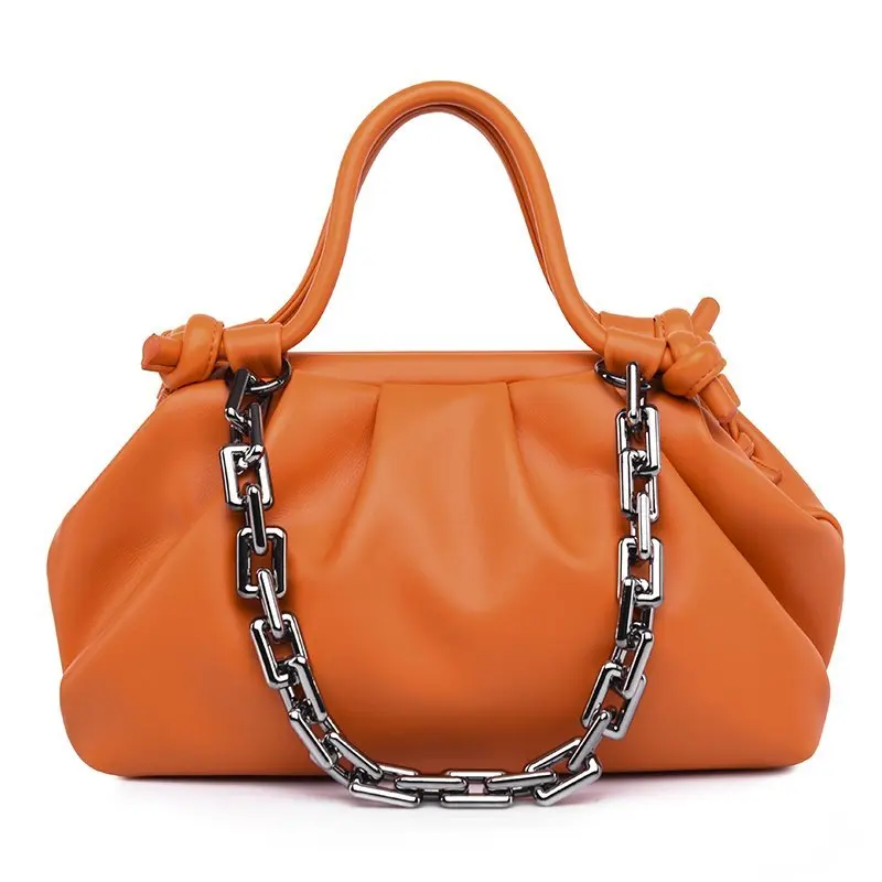 

Women's PU Leather Handbags Chain Soft Cloud Female Shoulder Bag Designer Luxury Lady Tote Large Capacity Handbag for Lady