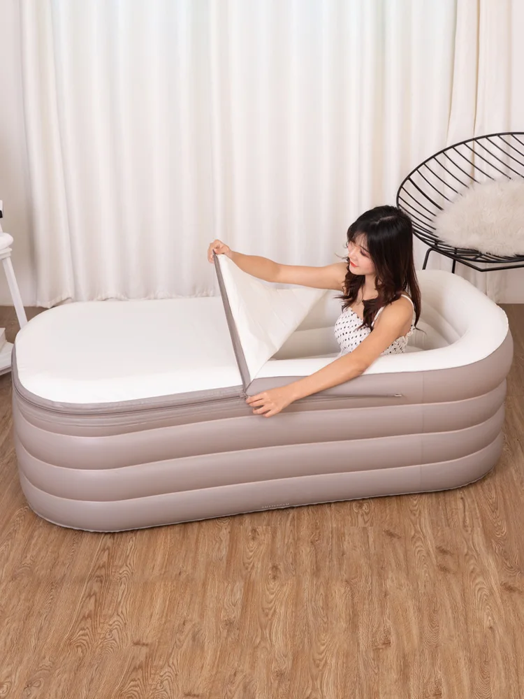 Надувная ванна складная ванная для взрослых домашняя всего тела большая