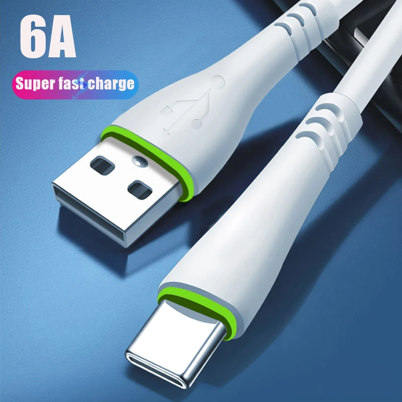 Кабель для быстрой зарядки с разъемами USB Type C и 6A Micro кабель IOS iPhone 12 Pro Max Xiaomi mi 11 Huawei