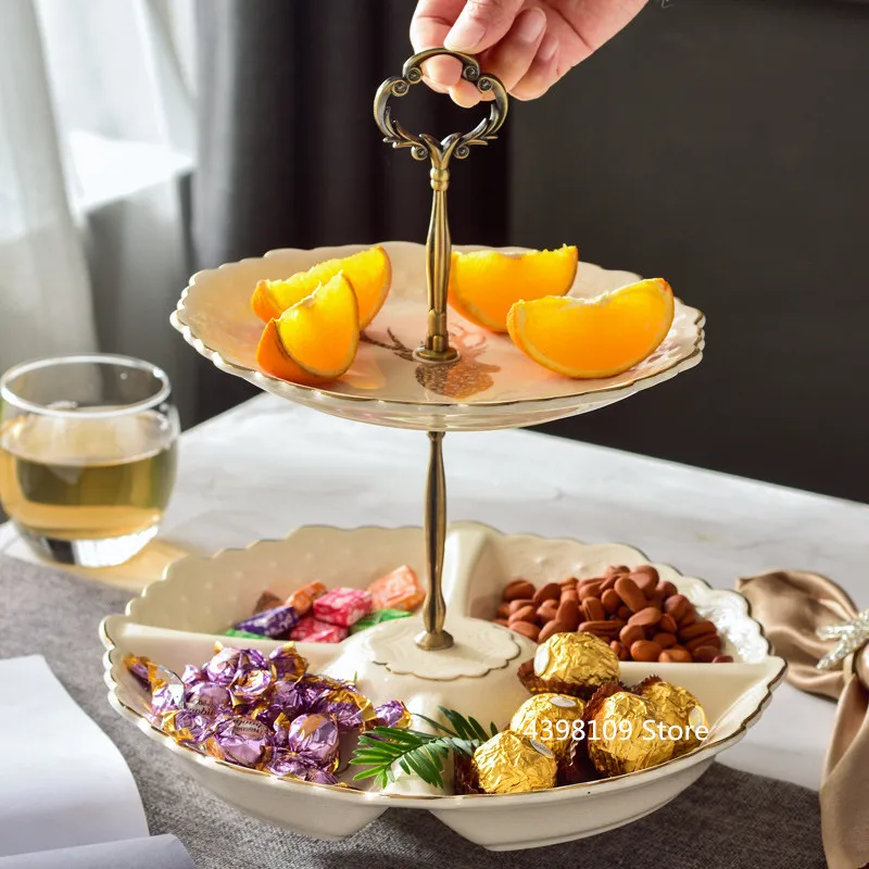 Современная Минималистичная керамическая Фруктовая тарелка трещины сухофрукты