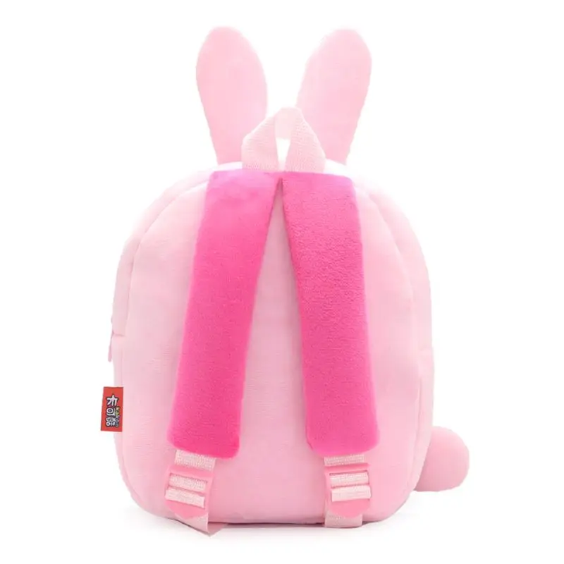 

Lovely Rabbit Toddler Backpack Soft Plush Kids Schoolbag Snack Toy Shoulder Bag