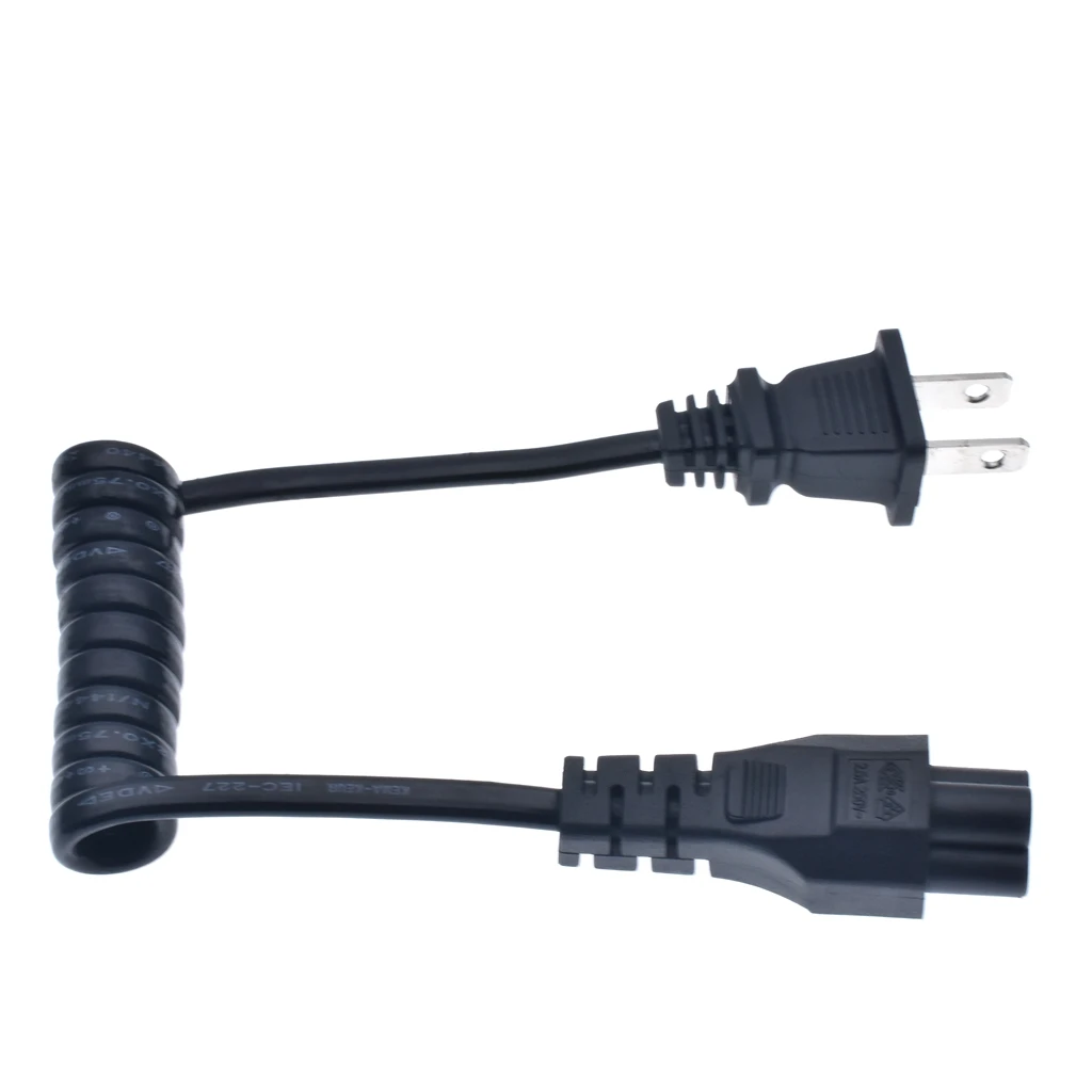 10 А 250 в выдвижной шнур питания NEMA 1-15P к IEC60320 C5 Ультра короткий удлинитель