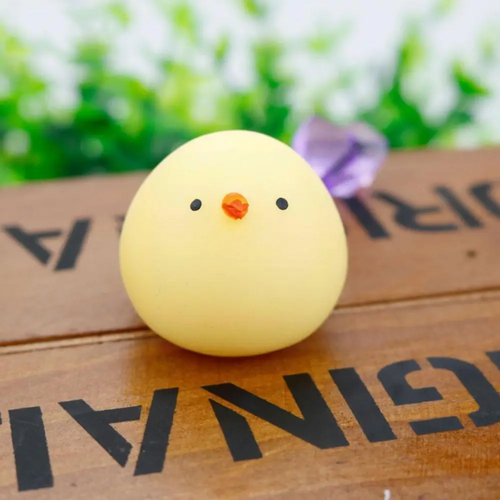 

Creative Soft Silicone Chicken Decompression Relieve Animal Kawaii Pinched Toy Pressure Squeeze Artifact Small Toy Decompre I8X7