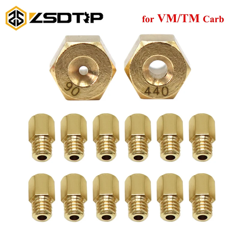 ZSDTRP 10/12 шт. мотоциклетный VM TM карбюратор Шестигранная основная Форсунка для Mikuni TMX
