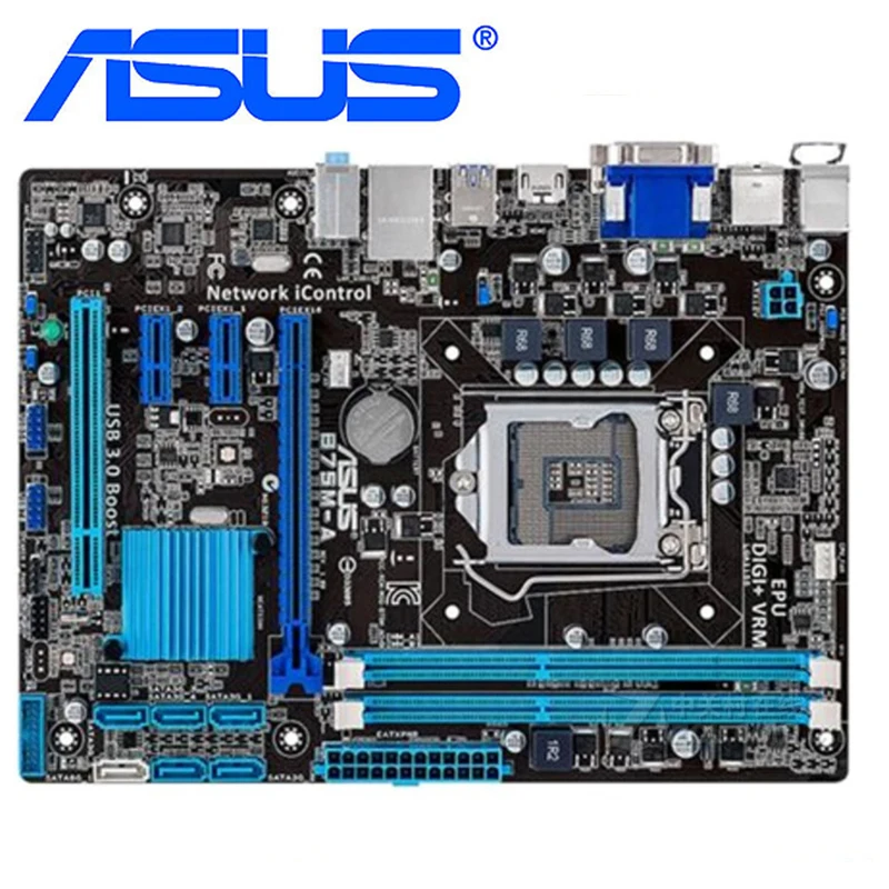 ASUS B75M A Материнские платы LGA 1155 DDR3 16 ГБ для Intel B75 десктопная материнская плата