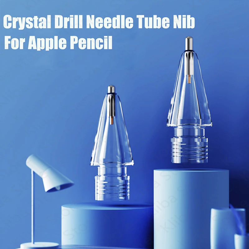 

1 шт. иглообразная трубка с прозрачным кристаллом и кристаллом, подходит для карандаша Apple