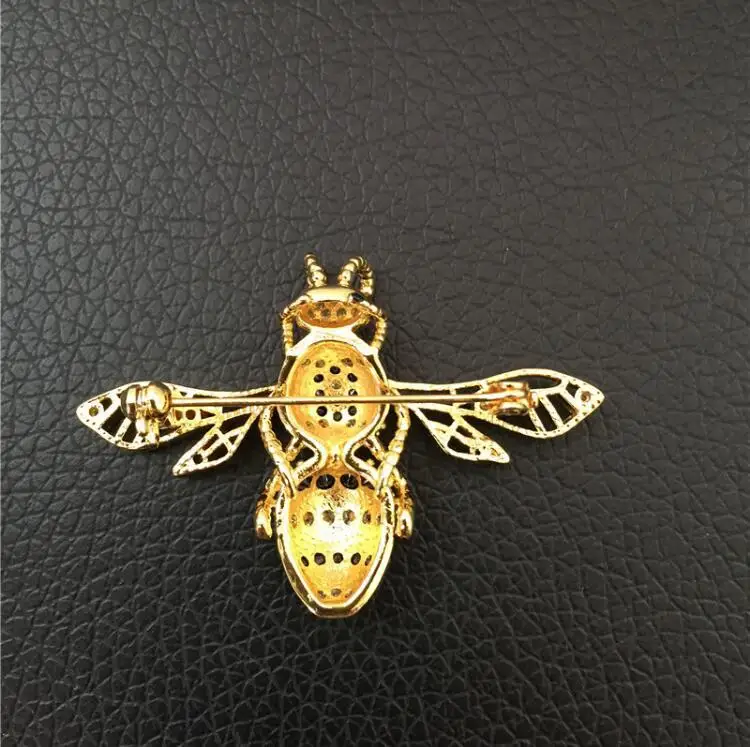Модное медное циркон брошь в виде пчелы для женщин Очаровательная cc Подарки