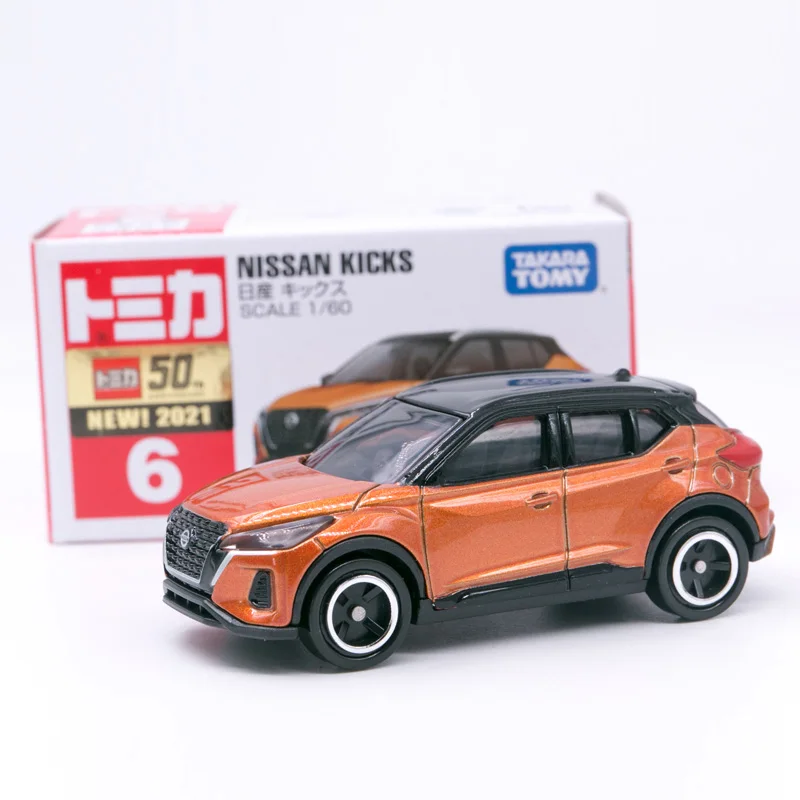 Takara Tomy Tomica No.6 Nissan Kicks Scale 1/60 литая Автомобильная фотоэтикетка с новым ярлыком -