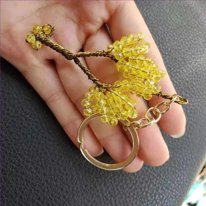 Уникальный светильник FYJS желтое золото ручная работа дерево жизни брелок много