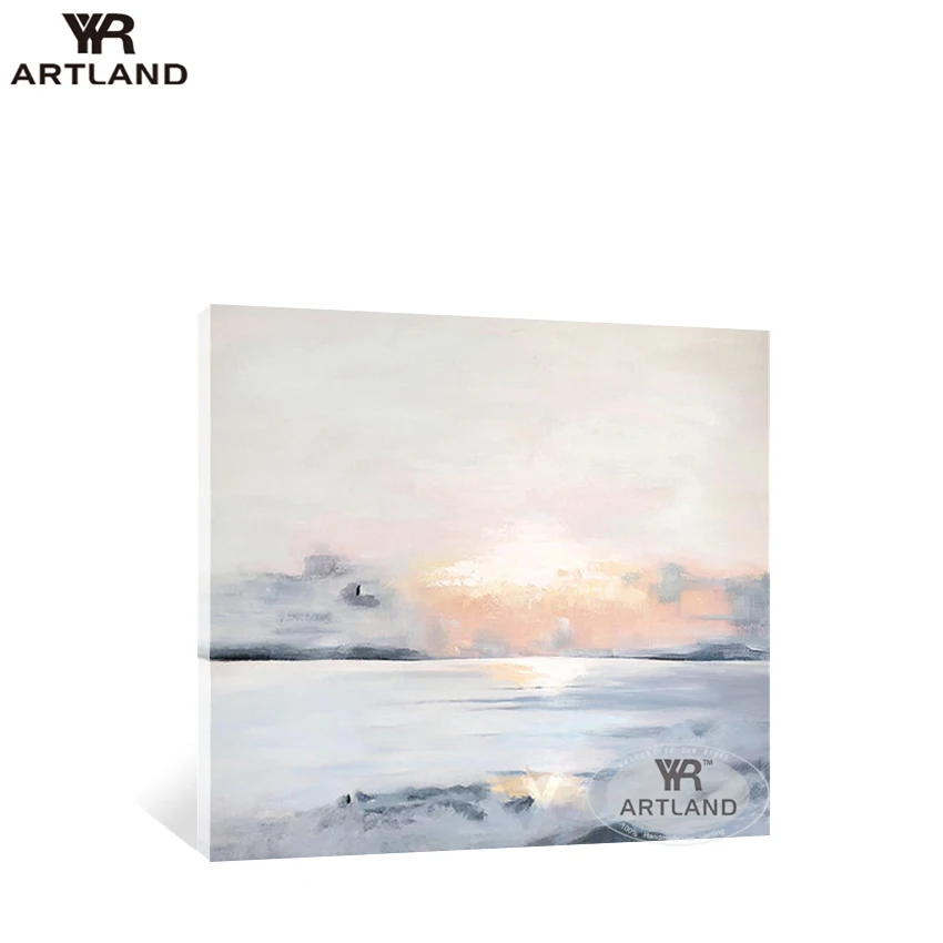 

Pure Handmade acrylic oil painting on canvas sunrise seascape wall art picture home decoration for living room bedroom Hot sale