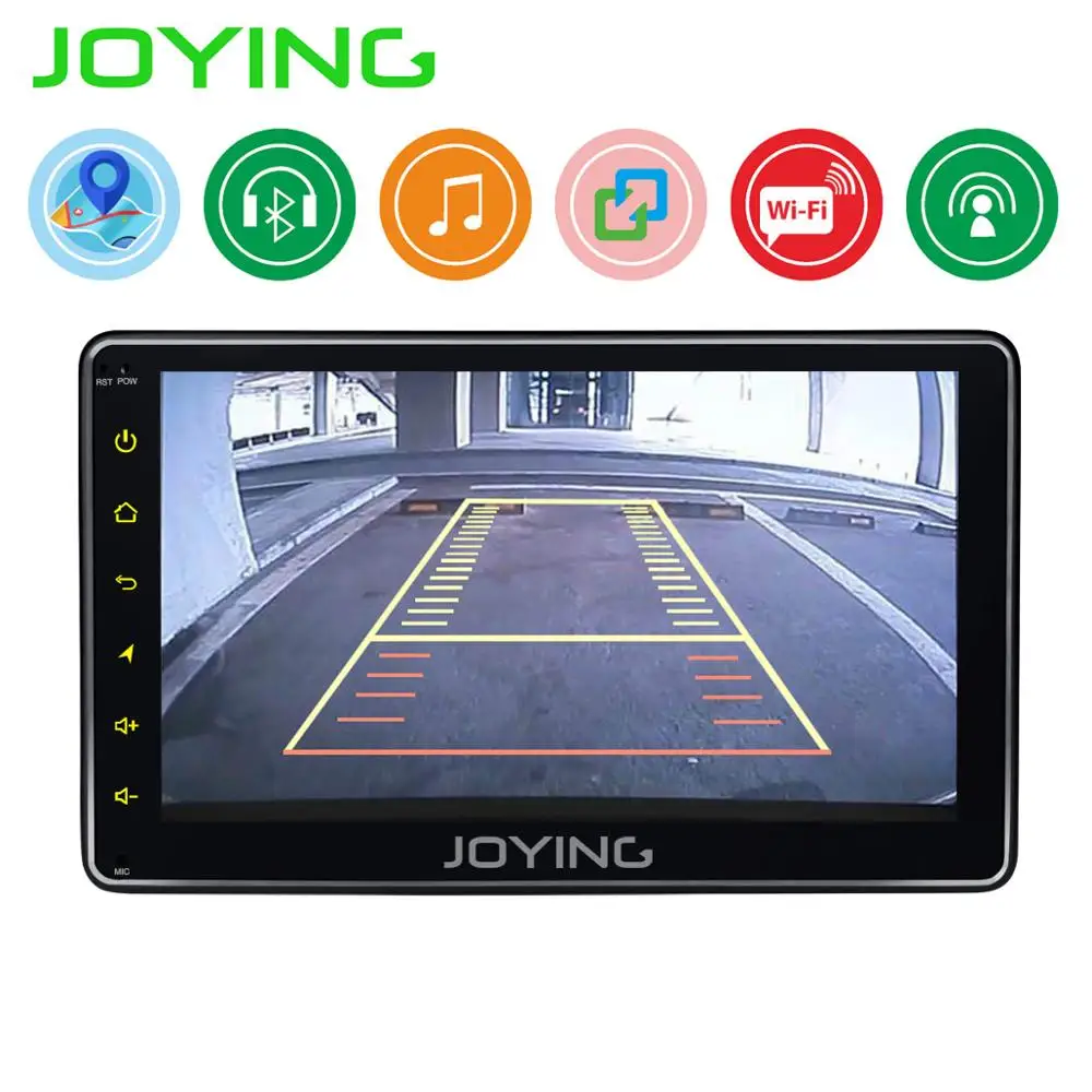 JOYING Android 8,1 головное устройство 7 дюймов Автомобильный Радио плеер gps карты Поддержка зеркальная связь/камера заднего вида/SWC wifi Bluetooth Авторадио